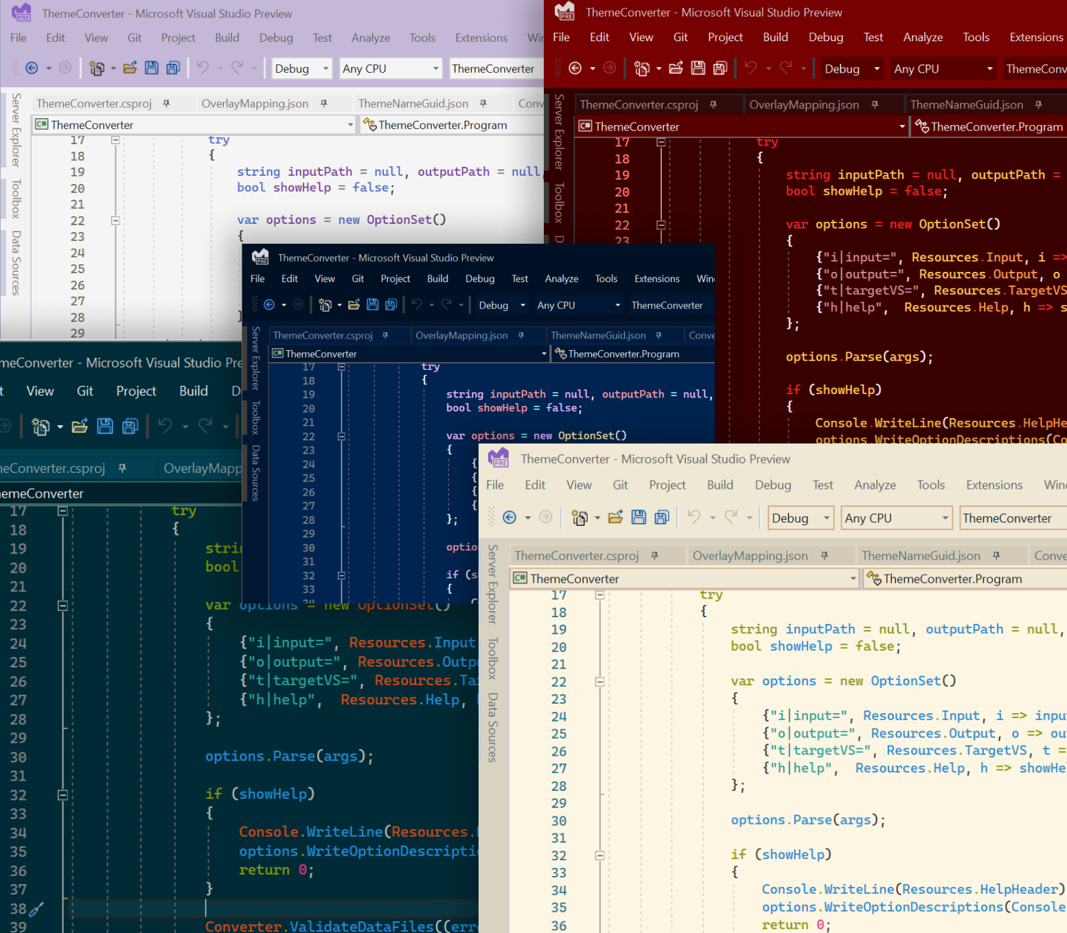 Visual Studio Theme Pack Visual Studio Marketplace